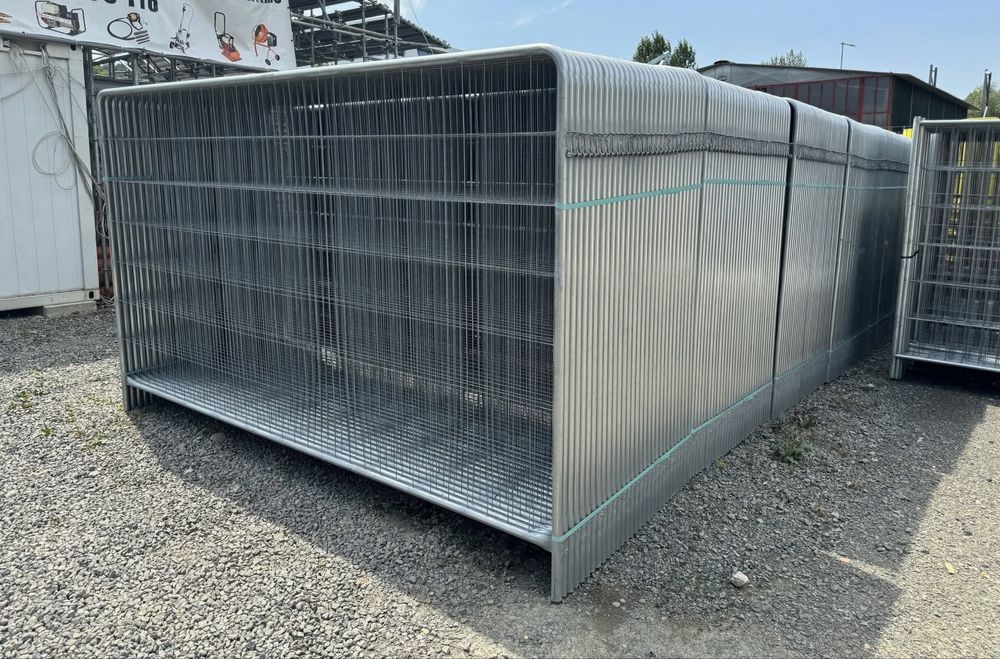 Gard mobil imprejmuire santier, talpa beton,
