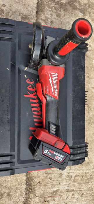 Flex milwaukee, model cu rapid stop + acumulator 5 ah