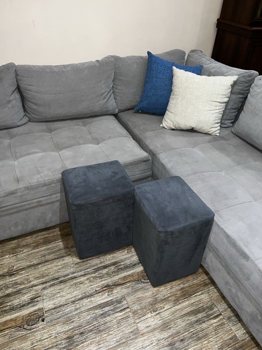 Ъглов разтегателен диван