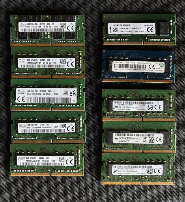 8GB DDR4 RAM памети