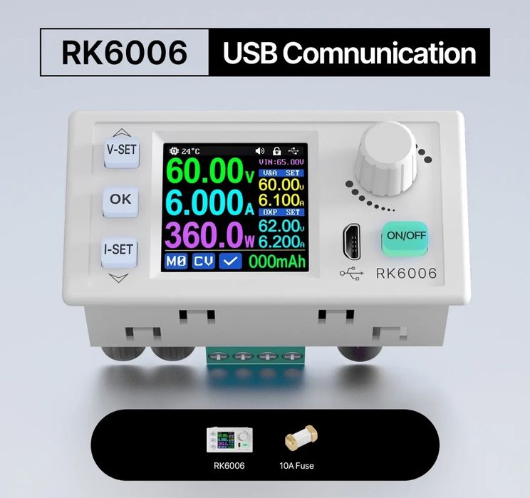 Регулируемый понижающий преобразователь постоянного тока RD RK6006