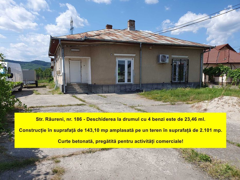 RATE Spațiu comercial si 2.101 mp la 4 benzi, Str. Râureni, nr. 186