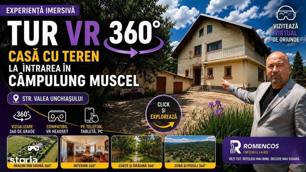 Casa P+1 cu aproximativ 4.100 mp teren in Campulung Muscel
