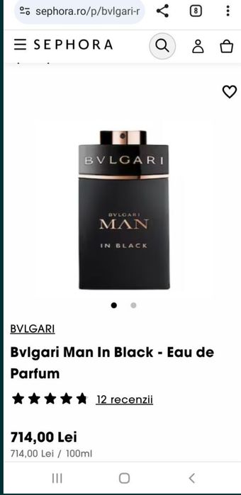 Parfum Bvlgari man in black 100 ml