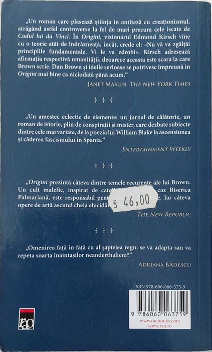 Carti Dan Brown din seria Codul lui DaVinci