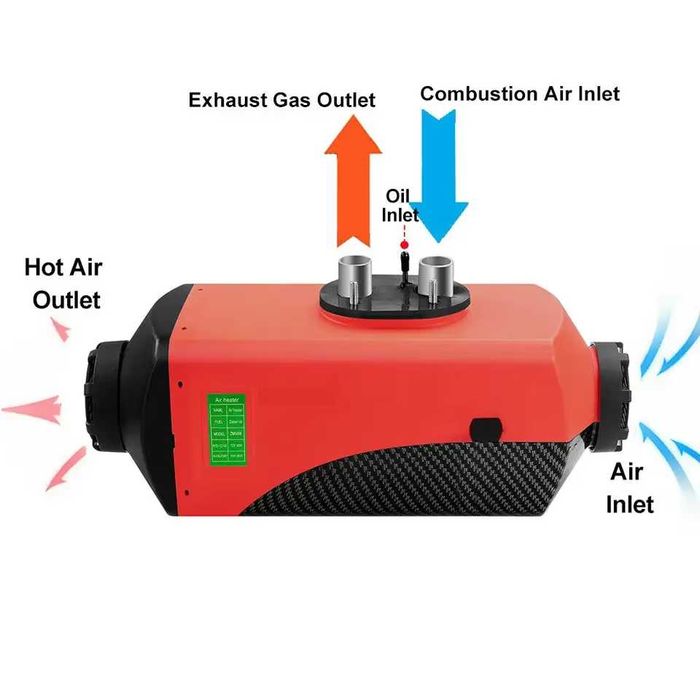 НОВА Суха дизелова печка 5 kW 12V/24V универсална система за отопление