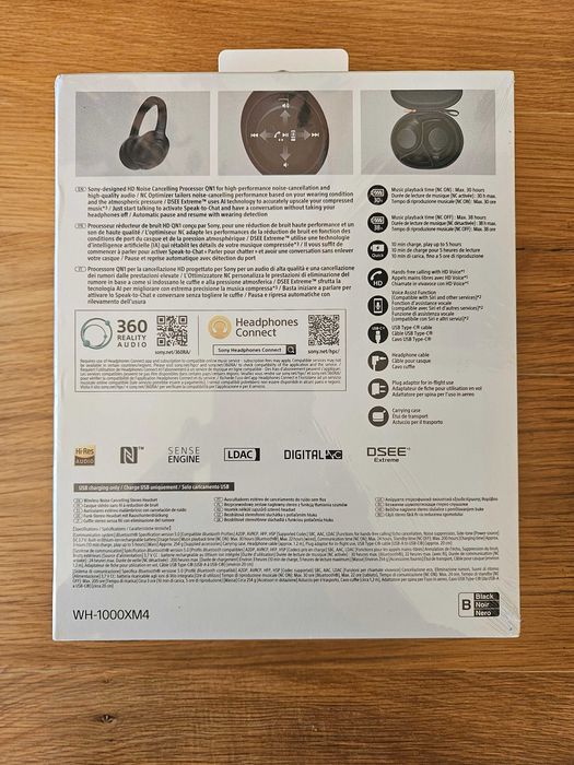 Sony WH-1000XM4 Black Нови Запечатани