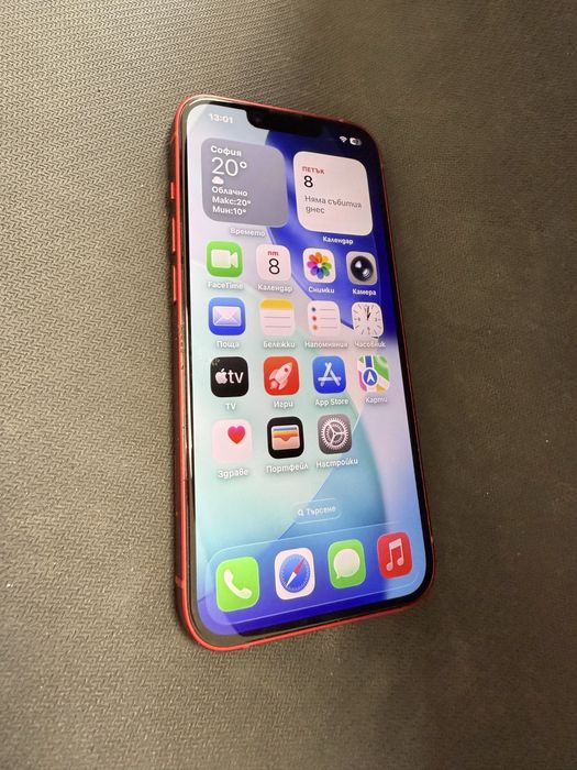 iPhone 13 red 256gb / с нова батерия