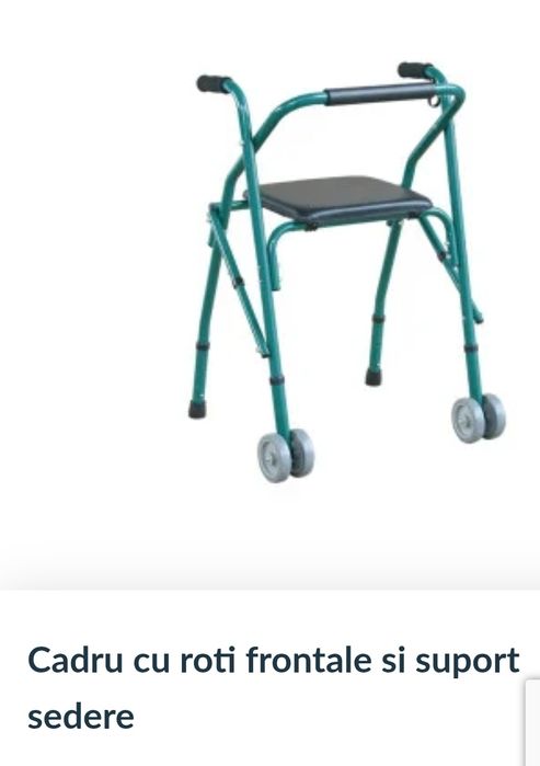 Rolator, cadru cu sezut