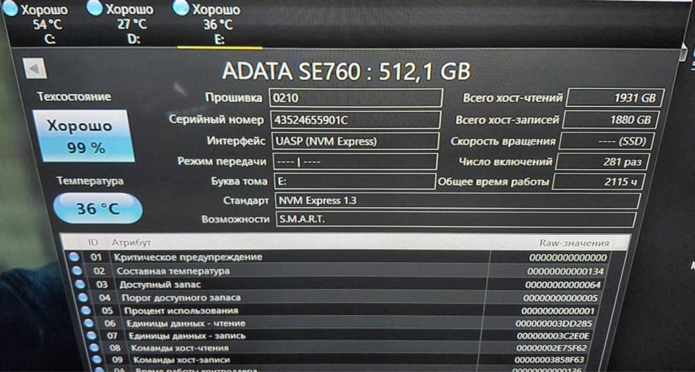 Оперативная память и ssd