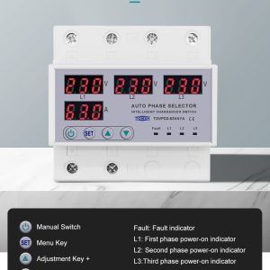 4P фазов селектор със защита от пренапрежение