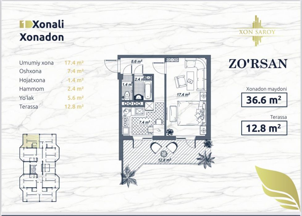 Xon Saroy Zo'rsan (6 Б блок)