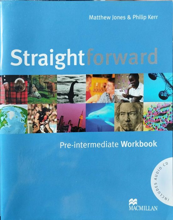 Учебник и тетрадка по английски език Straightforward Pre-intermediate Student’s Book + Workbook (Първо издание) с автор Филип Кер и издател Macmillan.
