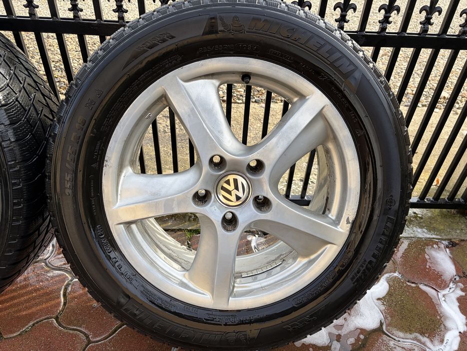 Jante/Cauciuri iarna Michelin Touareg Audi Porsche 5x130 R18 255/55/18