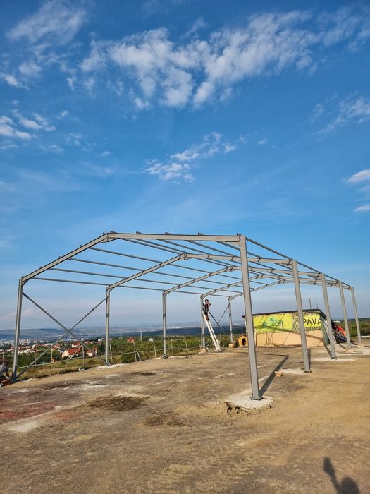 Schimb URGENT structura hala metalica cu materiale de construcții
