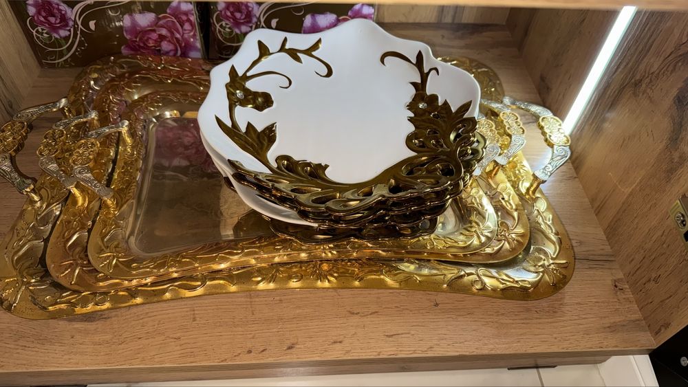 Посуда сервис хрустальная ваза