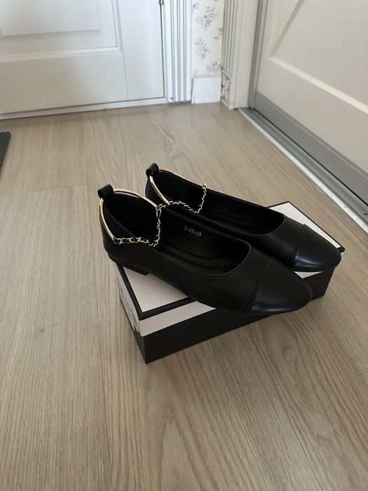 Chanel балетка чёрный