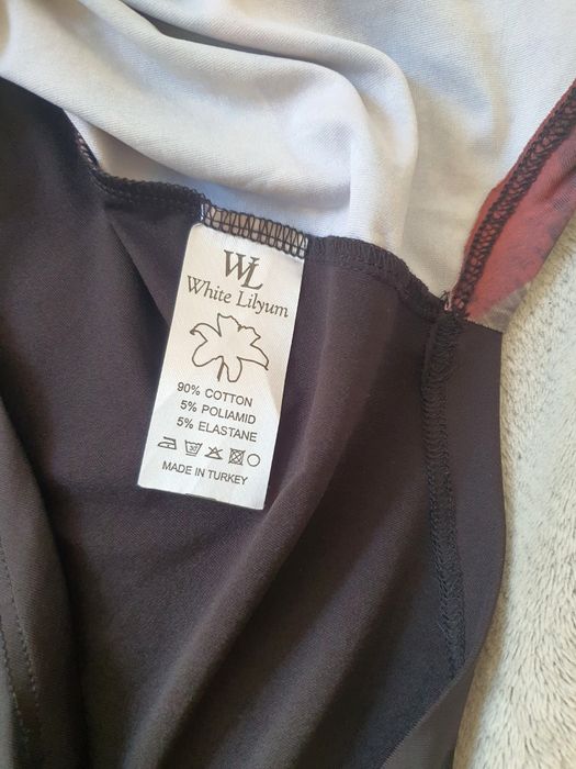 Tricou White Lilyum Rihanna S-M nou fără etichetă bumbac cu strasuri
