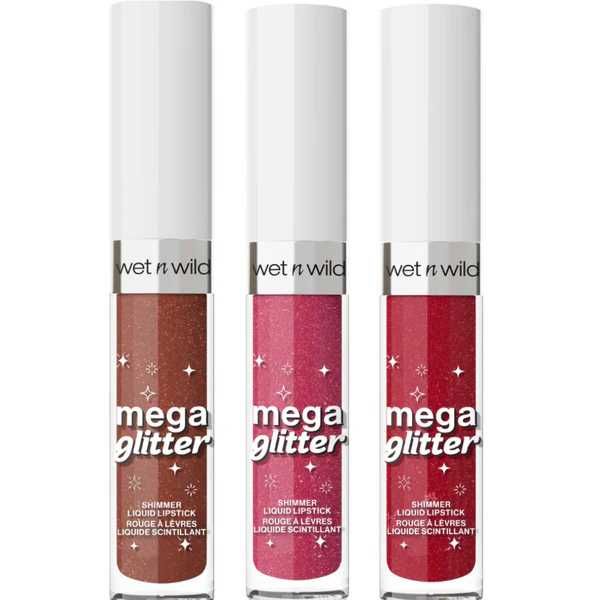 Wet n wild Течно червило Mega Glitter 623001, 623002 и 623003