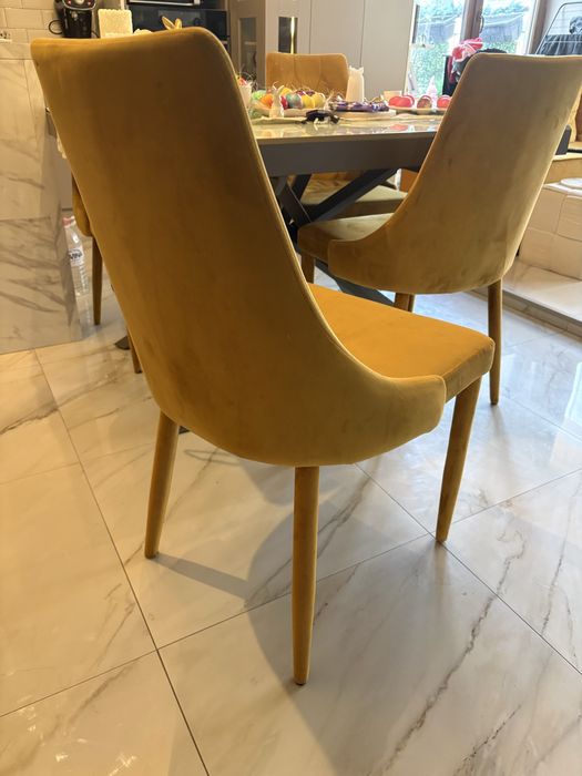 5бр велурени столове