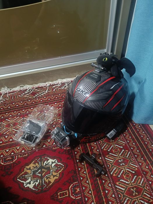 Шлем гайк qke +гарнитура и камера