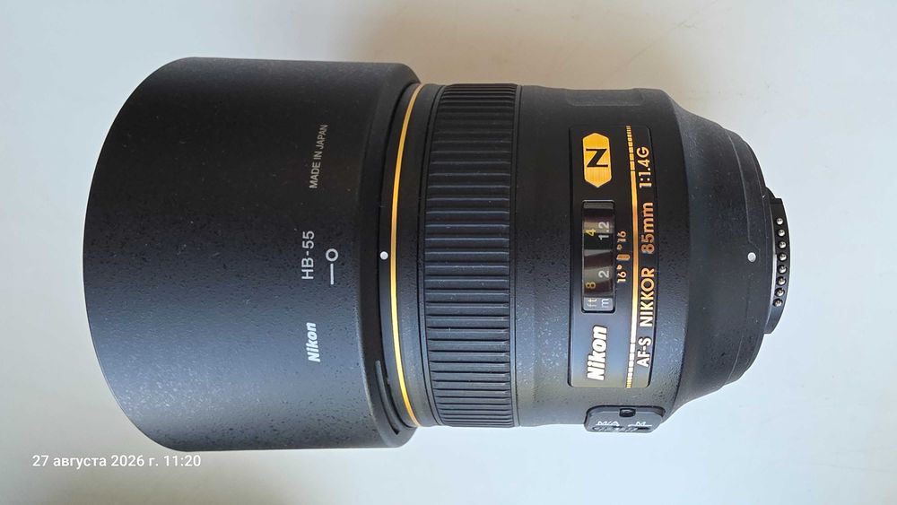 Объектив Nikon 85mm 1.4G