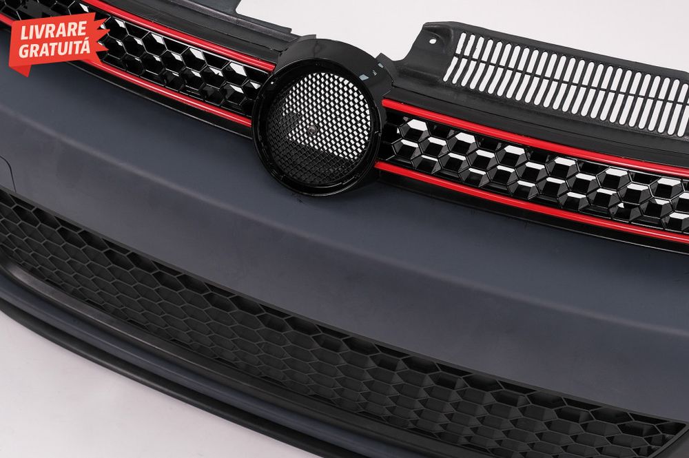 Bara Fata cu Faruri LED U Design cu Strip Rosu semnal dinamic VW Golf