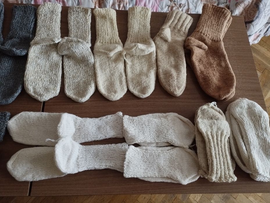 Домашни терлици, ръчно плетени