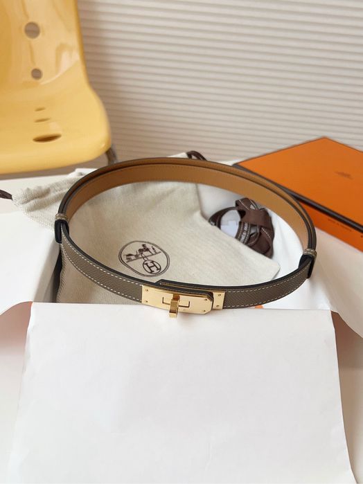 Curea Hermes Kelly ! Piele naturala Epsom Grey ! Originala