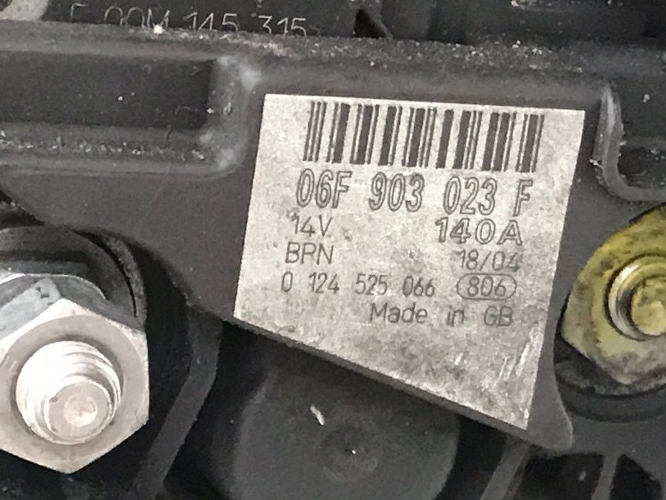 Алтернатор Ауди А3 2.0Тди 140кс 2007г - Audi A3 2.0TDi,VW Golf 5