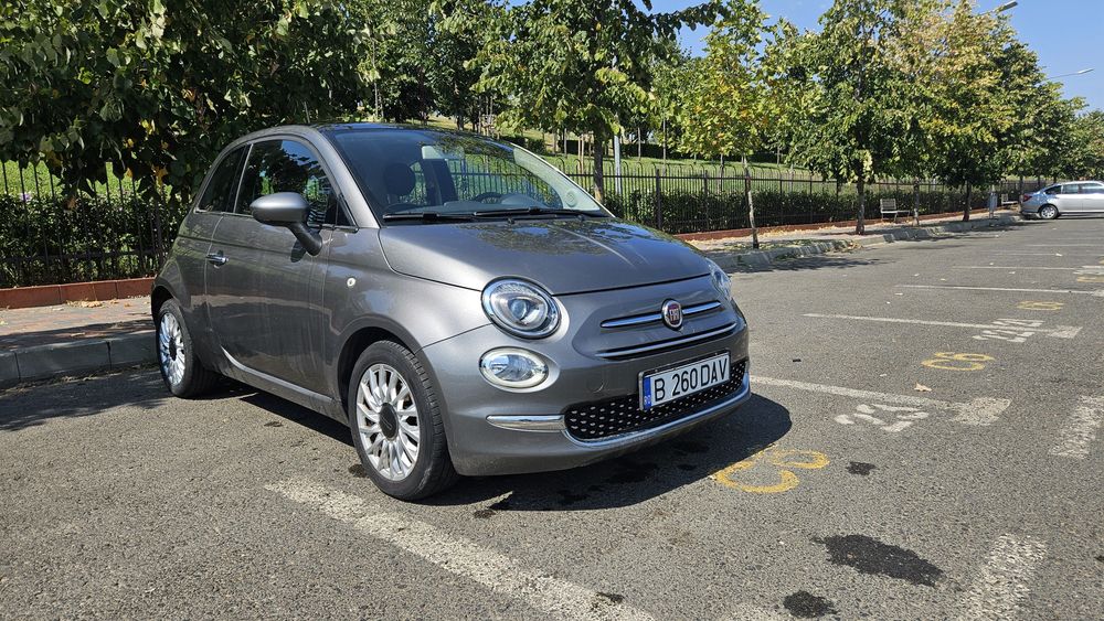 Fiat 500, Automat, 2016, motor 0.9 benzină, 85CP, Euro 6,Gri
