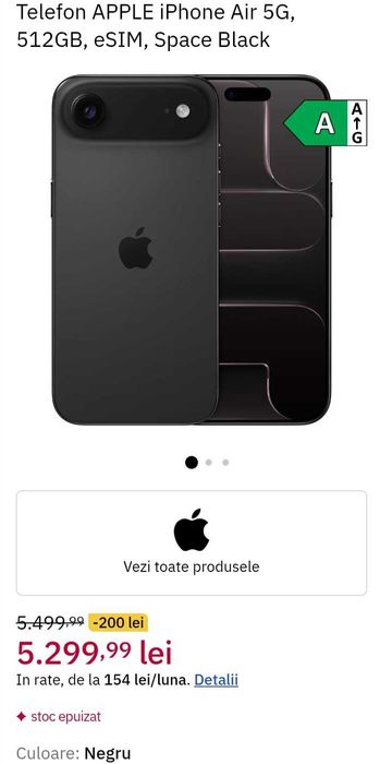 IPhone Air, 512 GB SIGILAT