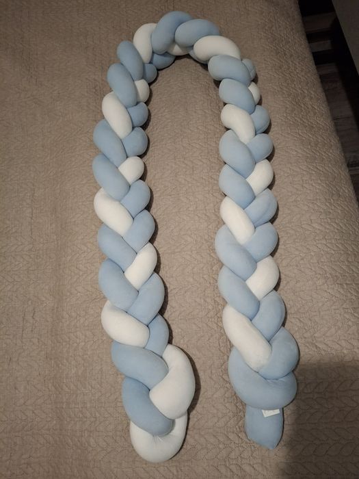 Бебешки CANGAROO Обиколник плитка BRAIDY СВЕТЛО СИН