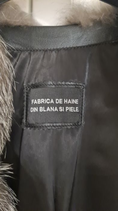 Haina de blană naturală