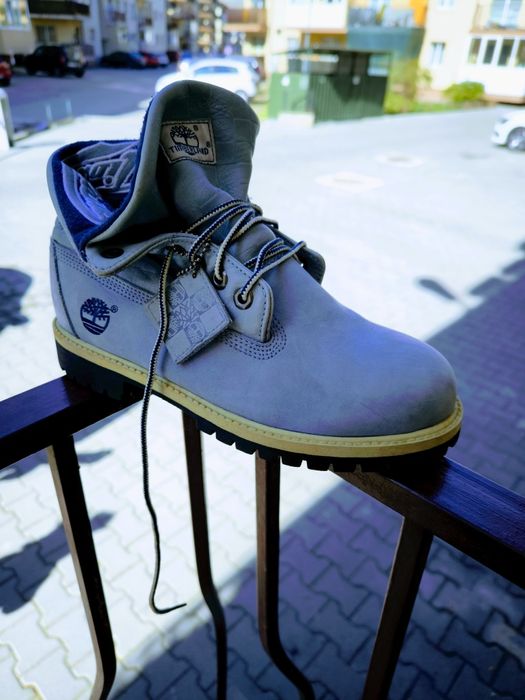 Ghete Timberland piele naturala 37,5;23,5cm nu Nike Adidas