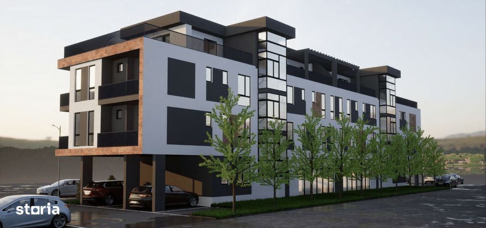 Apartament 2 camere, 45,7mp, balcon, semifinisat, zona Cetatii, Flores