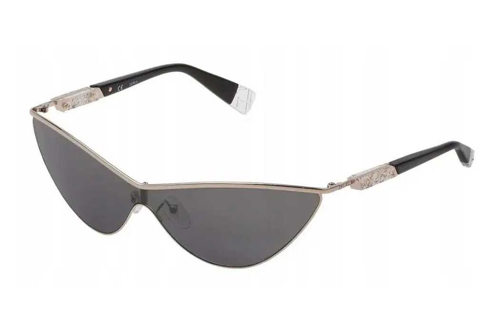 Ochelari soare unisex Furla SFU311, cateye, UV, polarizati, husa, nou