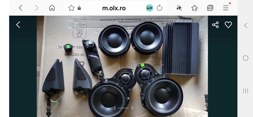 Sistem DYNAUDIO VW passat B6 B7 CC