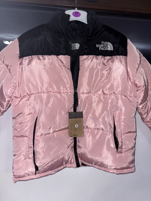 Geacă M The North Face roz rose trandafir fucsia negru neagră
