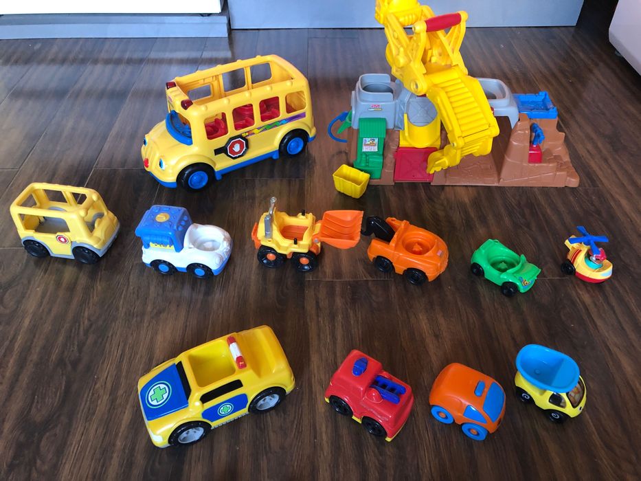 Fisher Price Little People, Фишър Прайз музикален кран.автобус