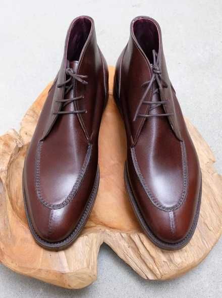 Ghete de lux 42.5 43 lucrate manual Dasthon Italy NOI piele naturala