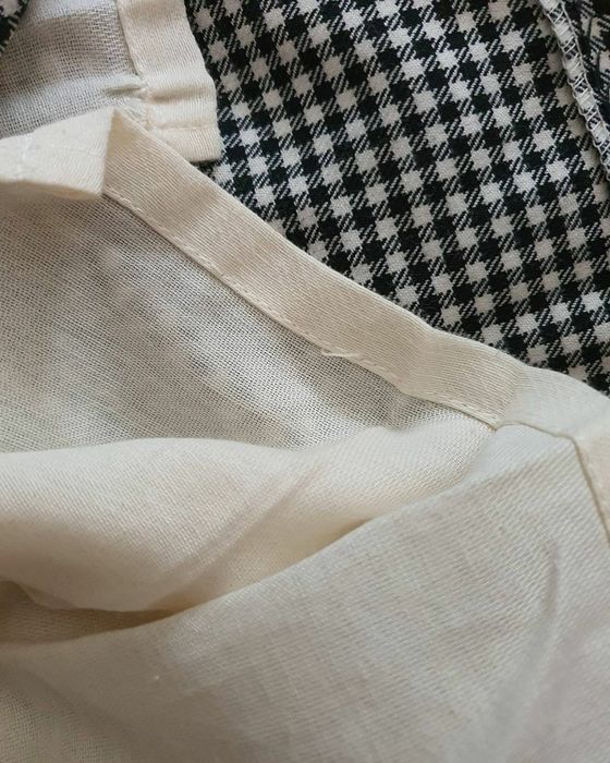 Fusta de stofa  lunga patratele