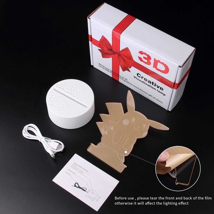 PIKACHU 3D лед лампа