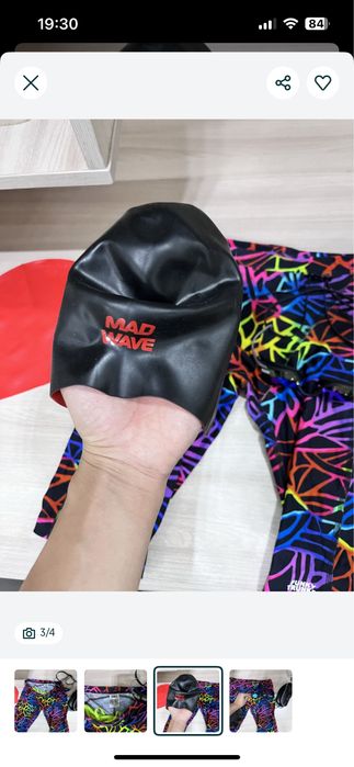 продам плавательные очки и шапку