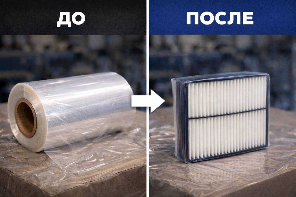 Термоусадочная плёнка ПОФ (POF) от производителя.