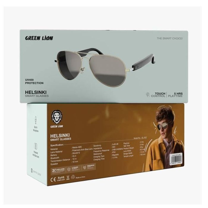 Умные очки Green Lion / Смарт очки/ Доставка 24/7