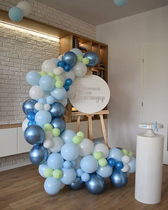 Украса с балони за рожден ден, кръщене, погача и всеки повод!