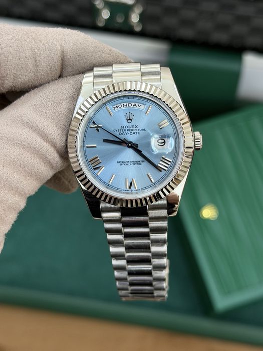 Rolex Day-Date 40 Platinum Roman Dial