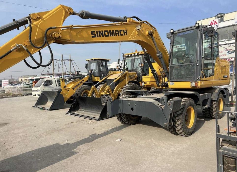 sinomach 160w колёсный экскаватор