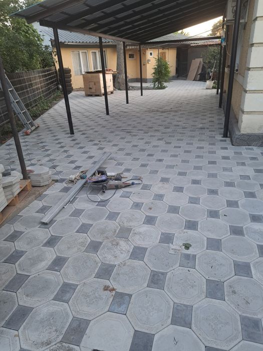 Укладка брусчатки и асфальт